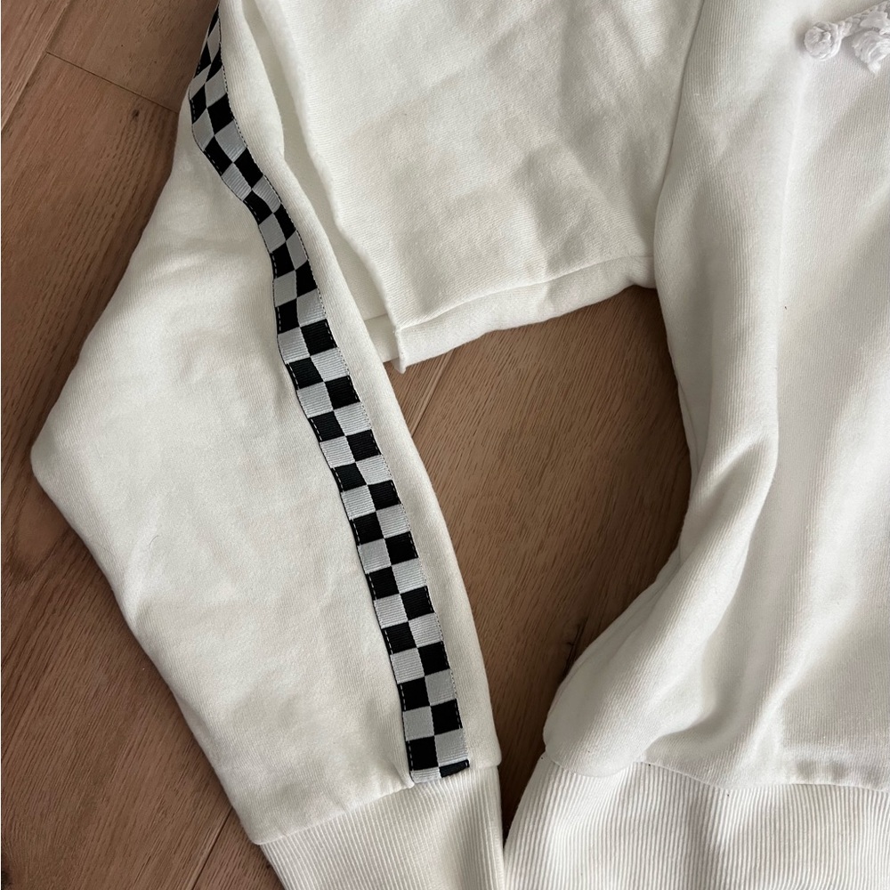 Like New Vans Chromo 2Fer White Hoodie size Large - Picture 6 of 8